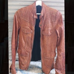 Giorgio Brato Distressed Leather Jacket
